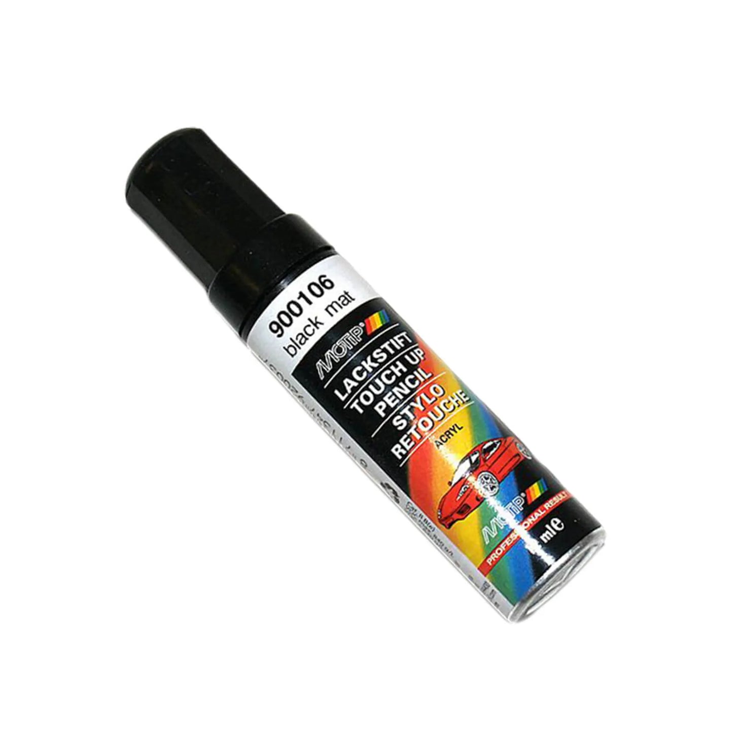 Motip lakstift 12 ml. mat zwart