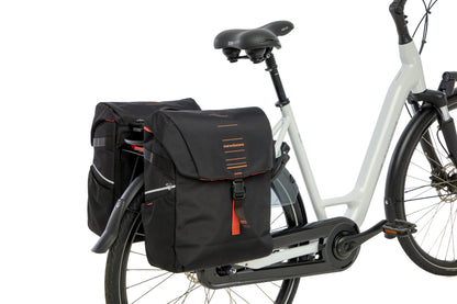 New Looxs tas nr. 536 Vigo Double MIK 2.0 Black/Orange - 536.156MIK2.0