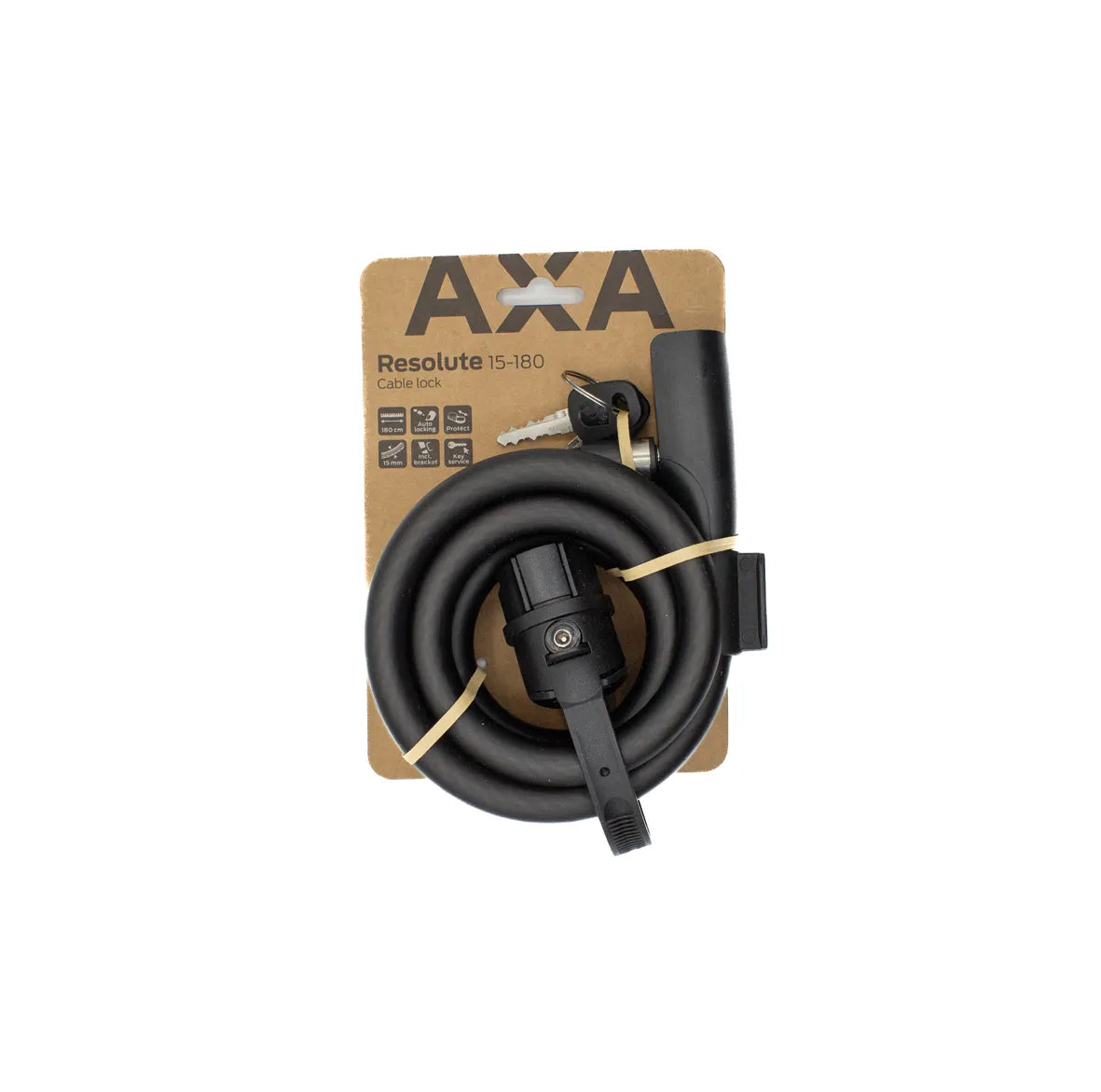 AXA kabelslot Resolute 15 - 180 Black
