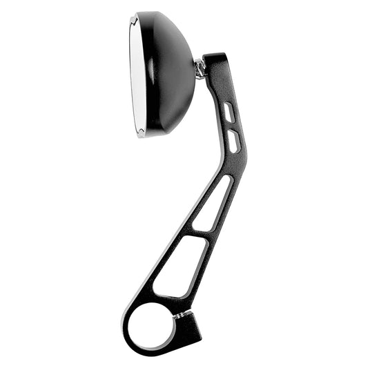 WH spiegel M-88 aluminium zwart per stuk