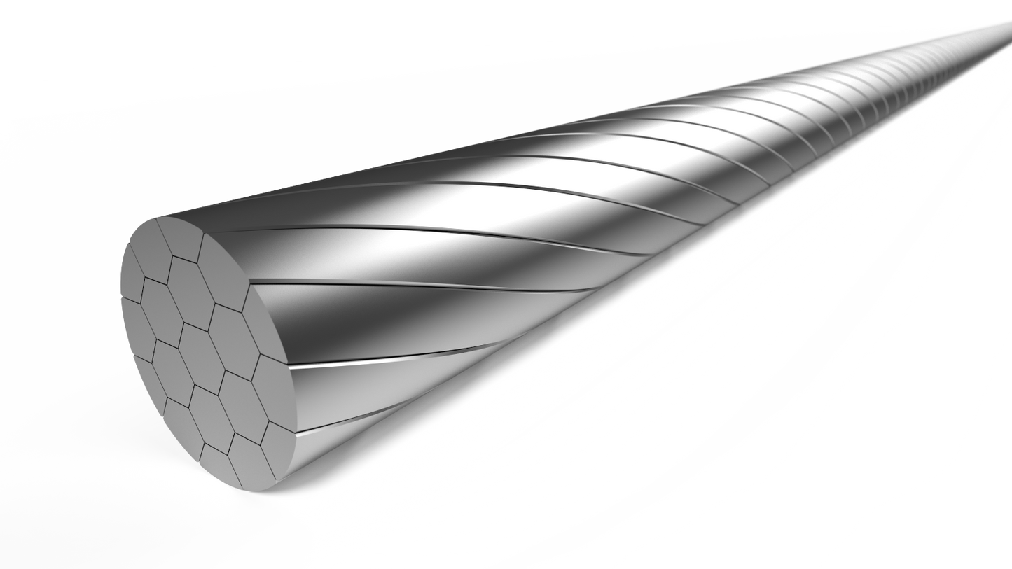 Elvedes 6472RVS-SHIM-SLICK schakel binnenkabel 2250 mm. 1x19 draads RVS slick Ø1,1mm. met n-nippel Ø4,5x4,5