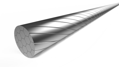 Elvedes 6472RVS-SHIM-SLICK schakel binnenkabel 2250 mm. 1x19 draads RVS slick Ø1,1mm. met n-nippel Ø4,5x4,5