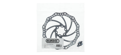 Elvedes 6821 SX18 Rotor 180 mm. stainless + 6 boutjes
