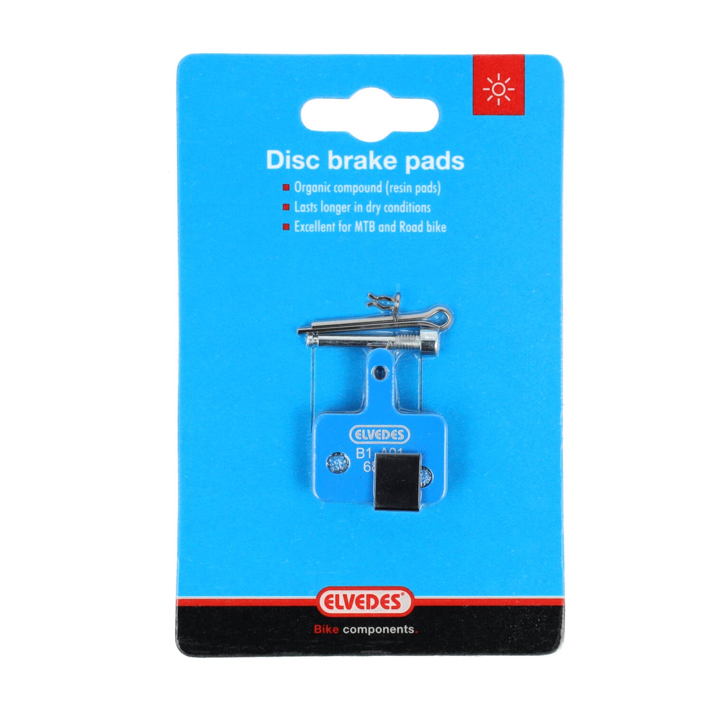 Elvedes 6854 disc brake pad compatible with Shimano Deore Mech. / Deore M525 hydr.