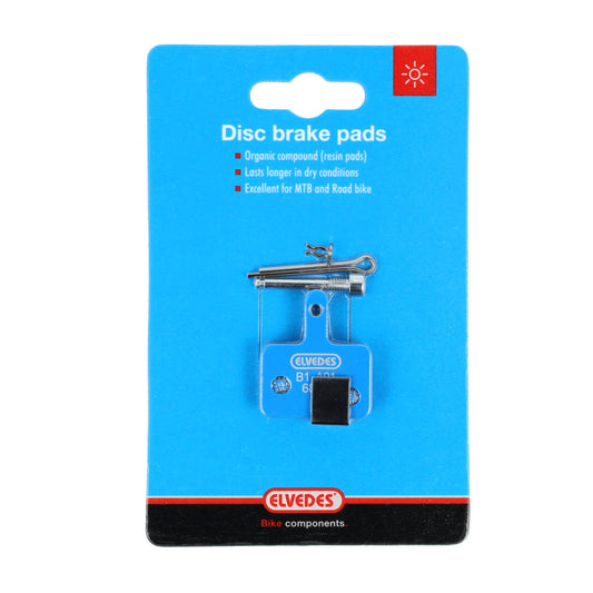 Elvedes 6854 disc brake pad compatible with Shimano Deore Mech. / Deore M525 hydr.