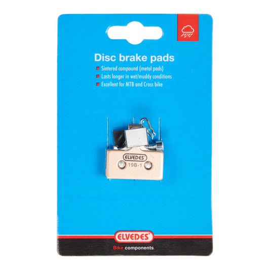 Elvedes 6894S disc brake pad compatible with Shimano XTR 2011 sintered