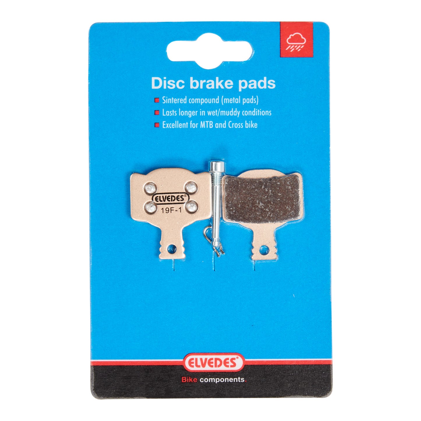 Elvedes 6897S disc brake pad compatible with Magura MT2/4/6/8 sintered