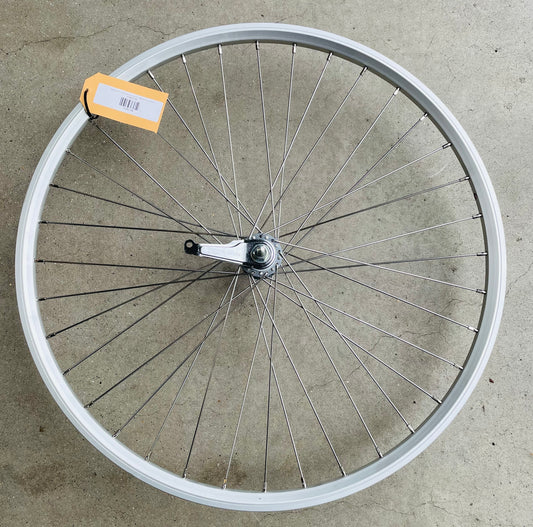 Achterwiel 28" - 622 Dynamic alu zilver RVS spaken Shimano remnaaf