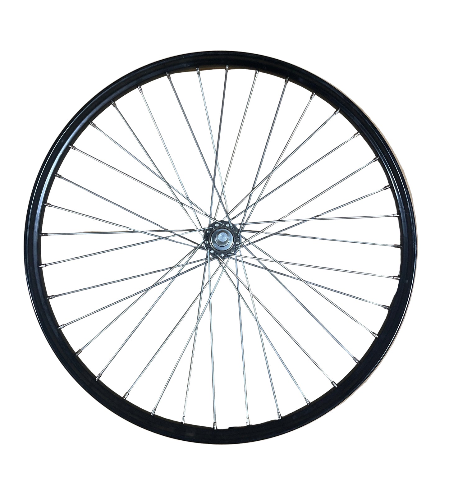 Transportwiel 806322 26" 28-559 staal zwart met steekas 18 mm. spaak 11