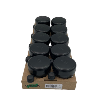 Widek stalen bel ALDO zwart gelakt met kunststof klepel (10)