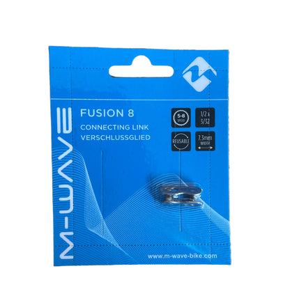 M-Wave sluitschakel 5/6/7/8V. 1/2x3/32 - 7.3 mm. zilver