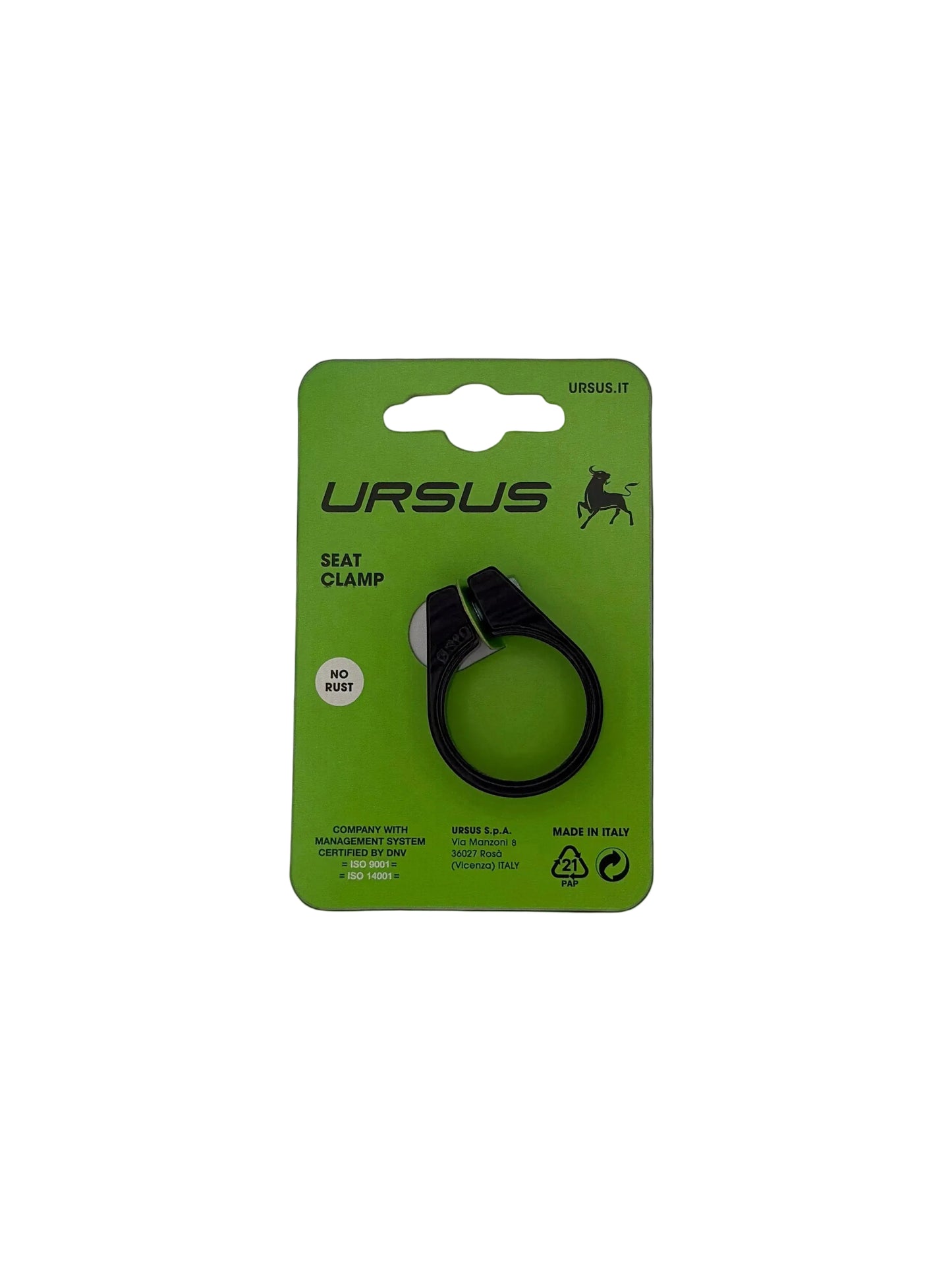 Ursus zadelbuisklem aluminium zwart 31.8 603V