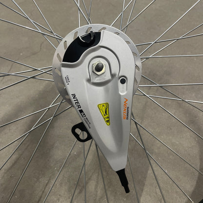 Voorwiel 26" - 559 Vision25 leenfiets zwart RVS spaken RB voornaaf+remplaat