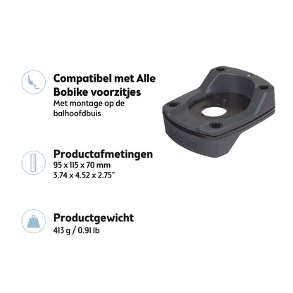 Bobike Mini A-Head Plus adapter / bevestigingsset - integrated cables