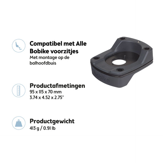 Bobike Mini A-Head Plus adapter / bevestigingsset - integrated cables