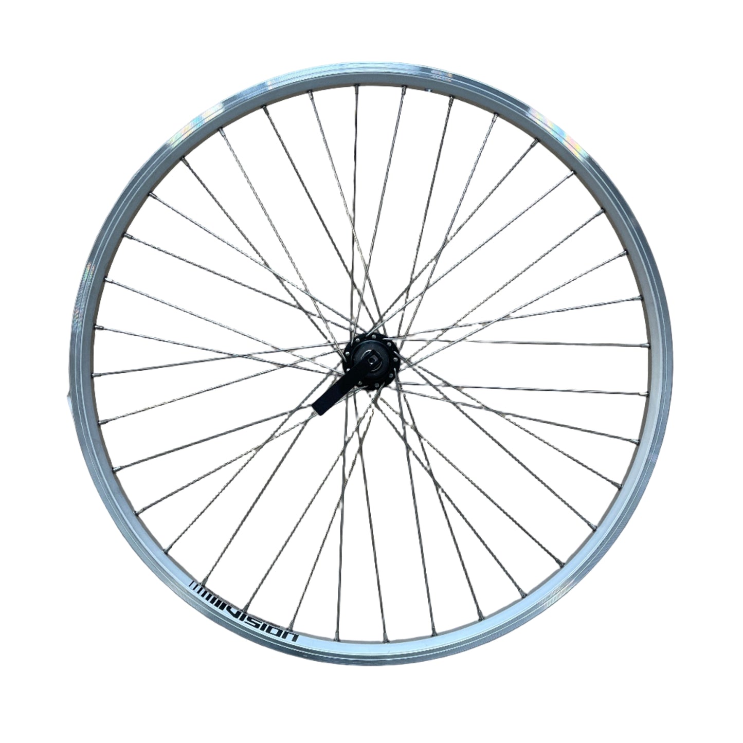 Achterwiel 26"-559x19 IID Skorpion alu. zilver FM32 QR cassette 8/9 sp. 14 RVS