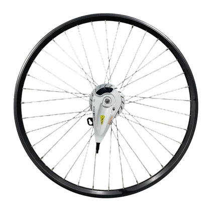 Voorwiel 28" - 622 Dynamic zwart RVS spaken Nexus voornaaf RB compleet met remplaat