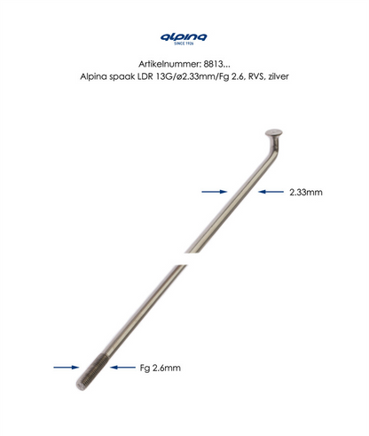 Alpina spaak 13x262