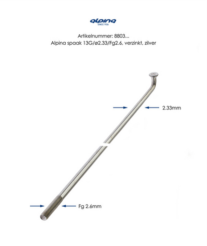 Alpina spaak 13x300