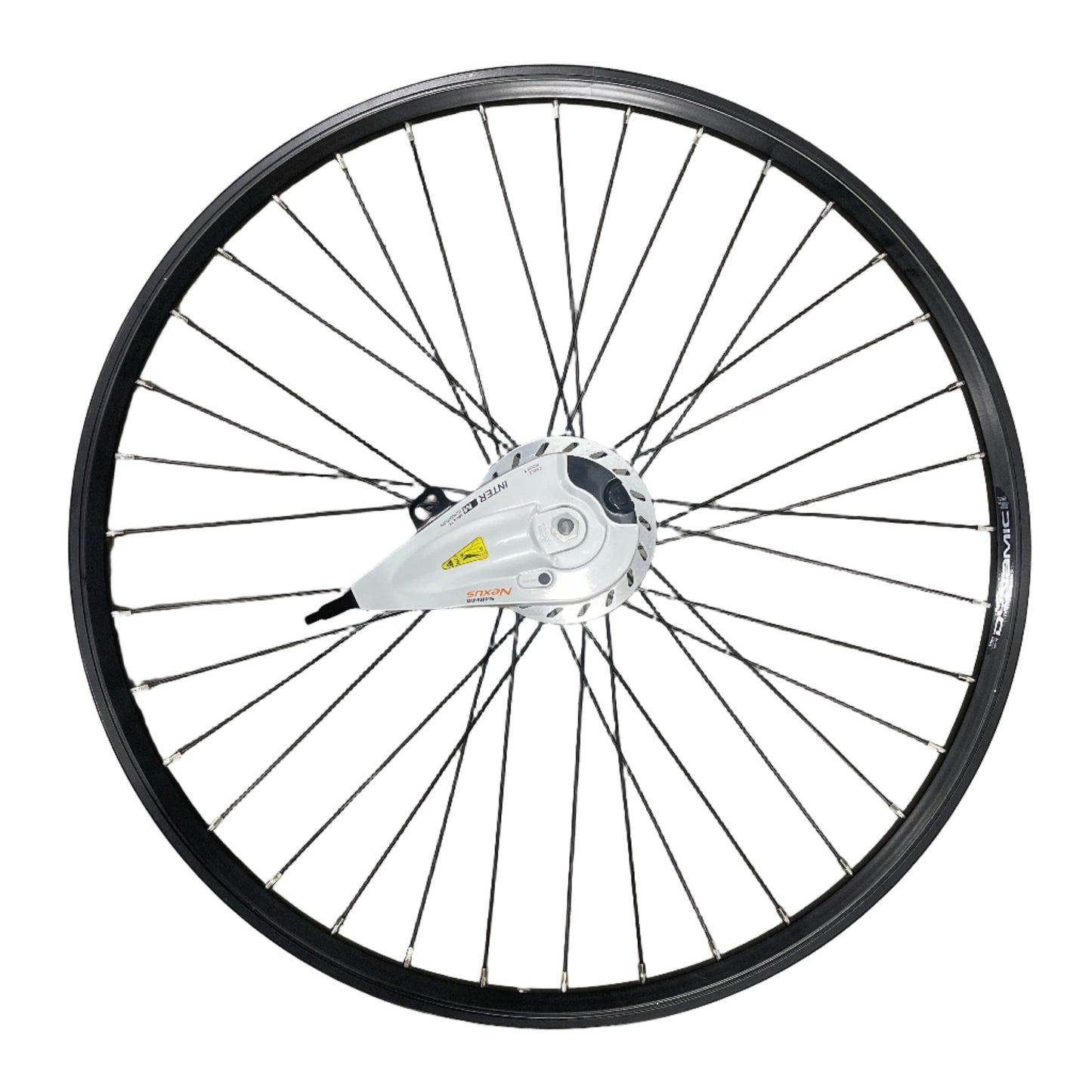 Voorwiel 28" - 622 Dynamic zwart/zwarte spaken alu. Shimano RB