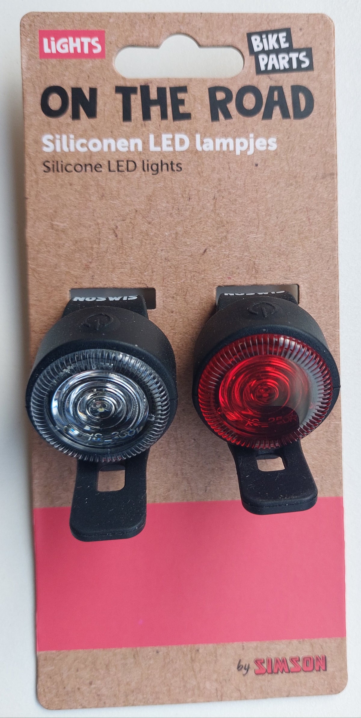 Simson OTR siliconen verlichting set met 1 LED op batterij