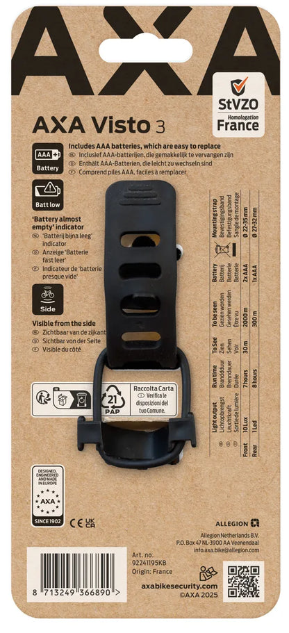 AXA Visto 3 batterij verlichting set