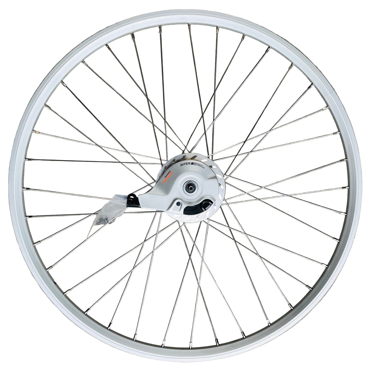 Achterwiel 28" - 622 Dynamic alu zilver RVS spaken Nexus 7 RB