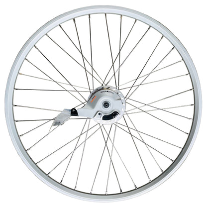 Achterwiel 28" - 622 Dynamic alu zilver RVS spaken Nexus 7 RB