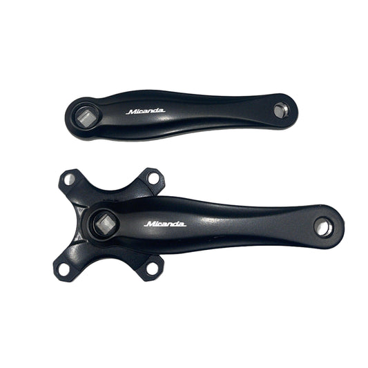 Miranda crankstel Beta 3R+ zonder bladen zwart steek 104