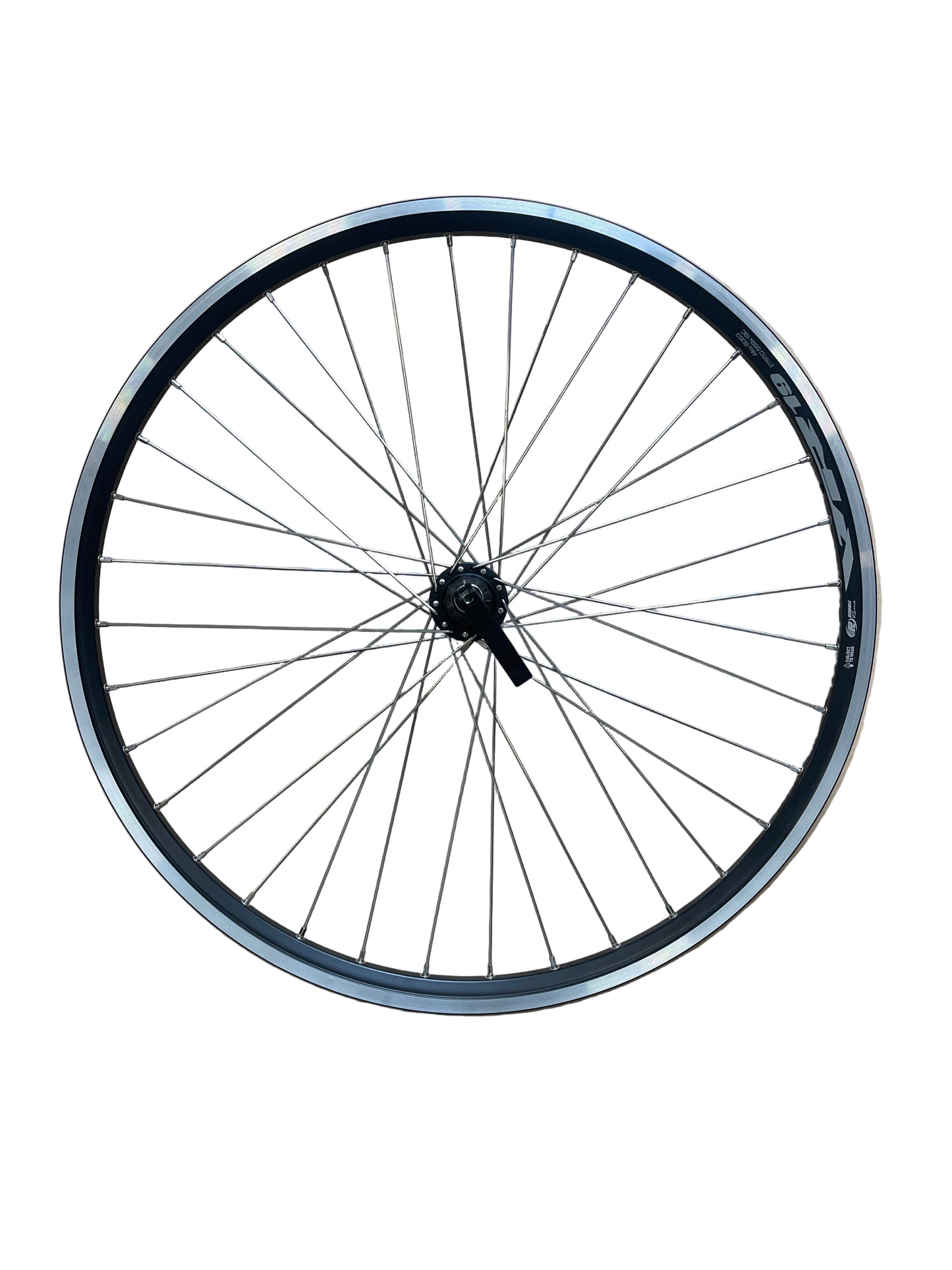 Achterwiel 26"- 559X19 IID Skorpion alu. zwart FM32 QR cassette 8/9 sp.14 RVS