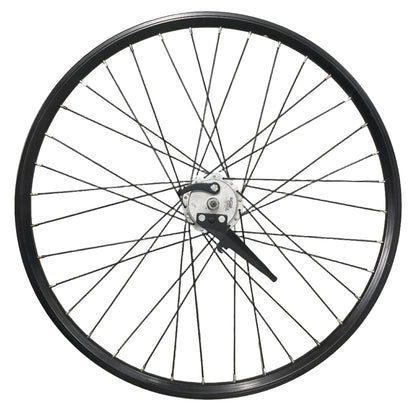 Voorwiel 28" - 622 Dynamic zwart/zwarte spaken alu. trommel SA