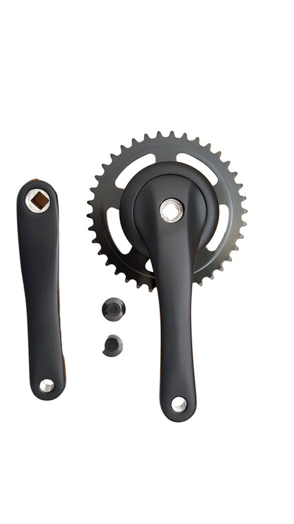 Chainline alu crankset mat zwart 38T/170mm/95mm disc