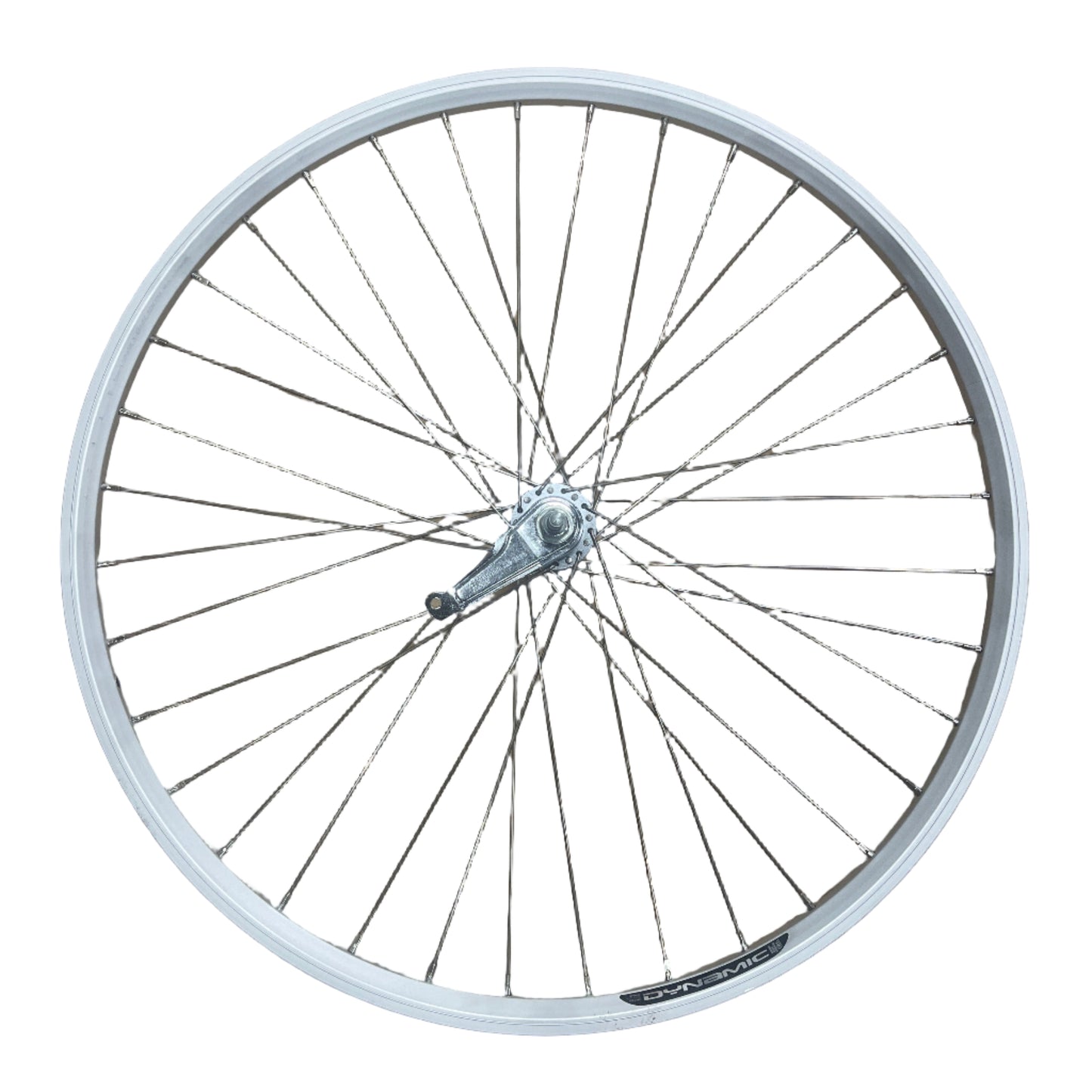 Achterwiel 28" - 622 Dynamic alu zilver RVS spaken Shimano remnaaf