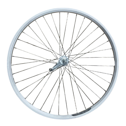 Achterwiel 28" - 622 Dynamic alu zilver RVS spaken Shimano remnaaf