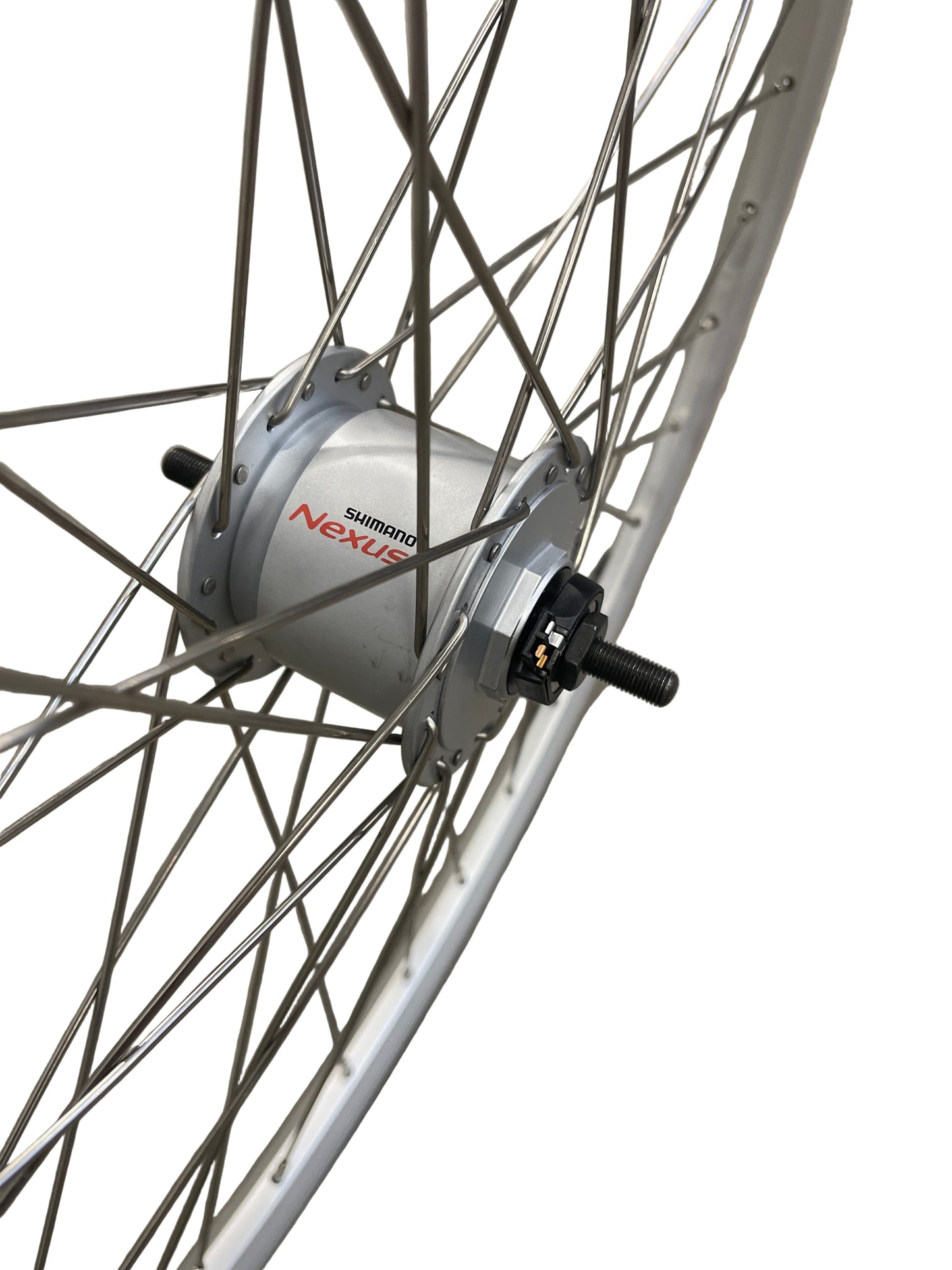 Voorwiel 28" - 622 Dynamic alu zilver RVS spaken naafdynamo VL