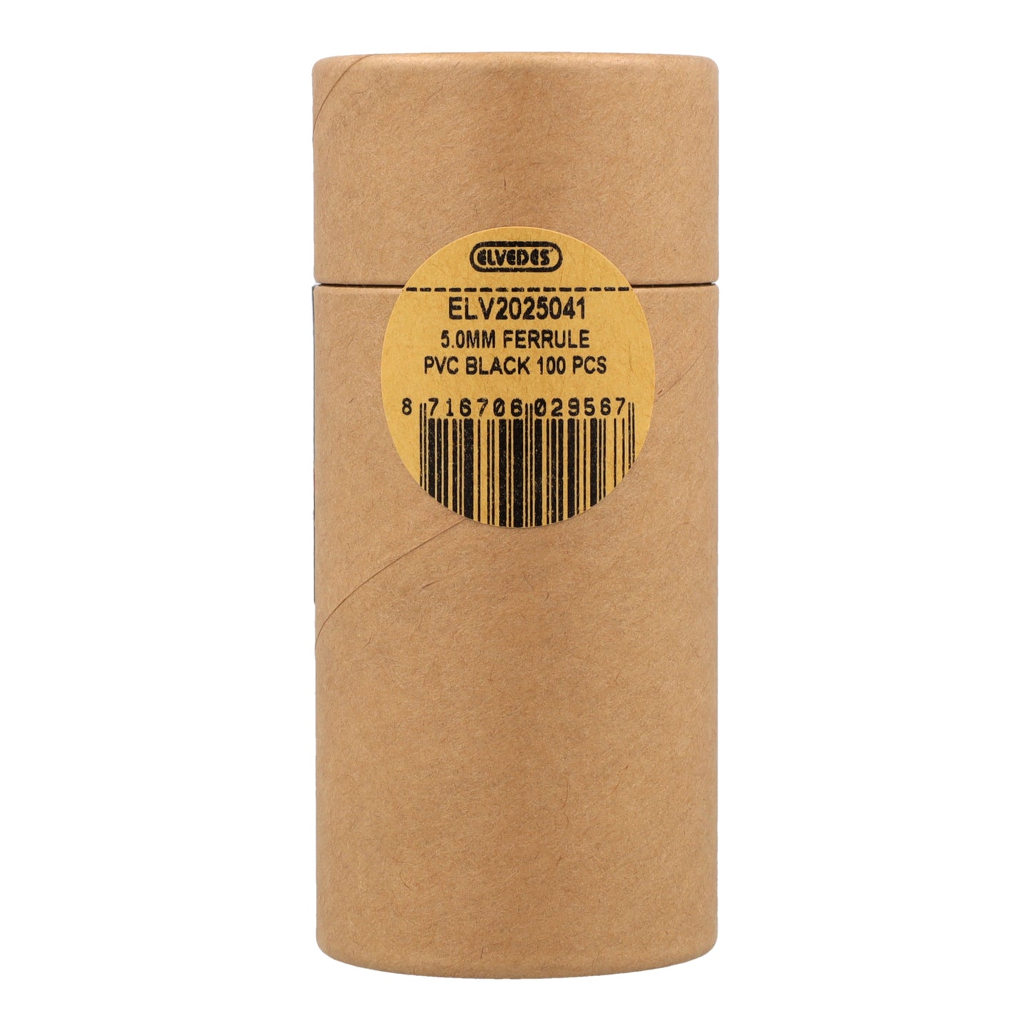 Elvedes ELV2025041 ferrules ø5,0mm pvc zwart (100)