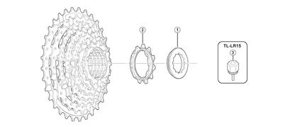 Shimano ECSHG418130 cassette CS-HG41 8-speed 11-13-15-17-20-23-26-30T
