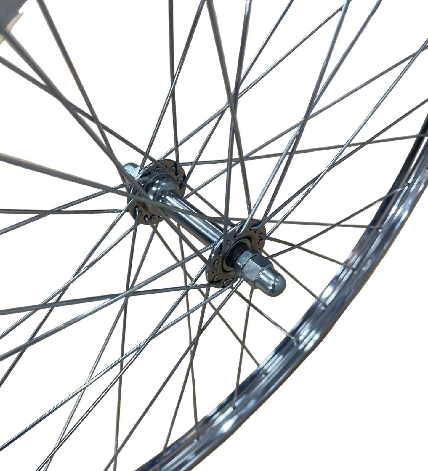 Voorwiel 28x1.5/8x1.3/8 22-622 chroom Beretta