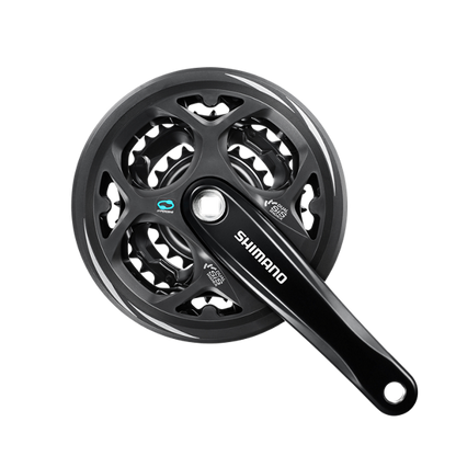 Shimano EFCM311C222CL crankstel Altus 7/8 spd. 170/42x32x22 zwart (-6 mm diep)
