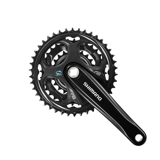 Shimano EFCM311C222XL crankstel Altus 7/8 spd. 170/42x32x22 zwart (- 4.5 mm diep)