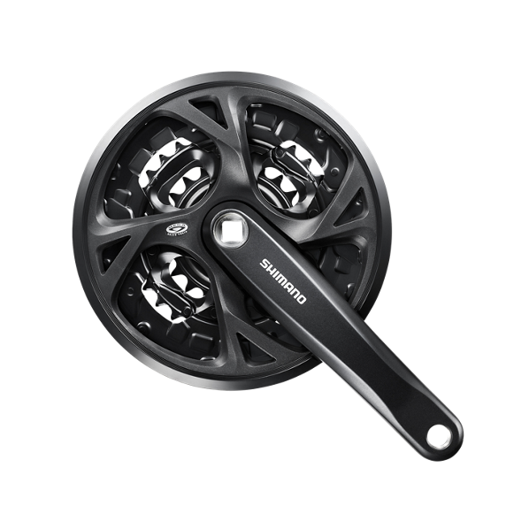 Shimano EFCM371C422CL crankstel N/Serie 9 spd. 170/44x32x22T Cg Kk vierkant zwart (-5 mm.)