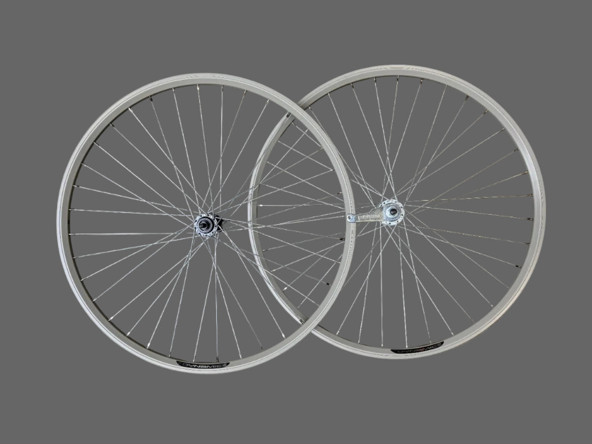 Voorwiel+Achterwiel 28" - 622 Dynamic alu Ventura remnaaf