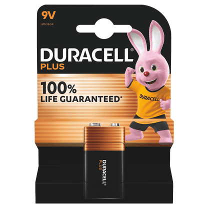 Batterij Duracell Plus Power 100% 6LR61 9V