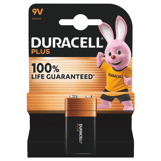 Batterij Duracell Plus Power 100% 6LR61 9V