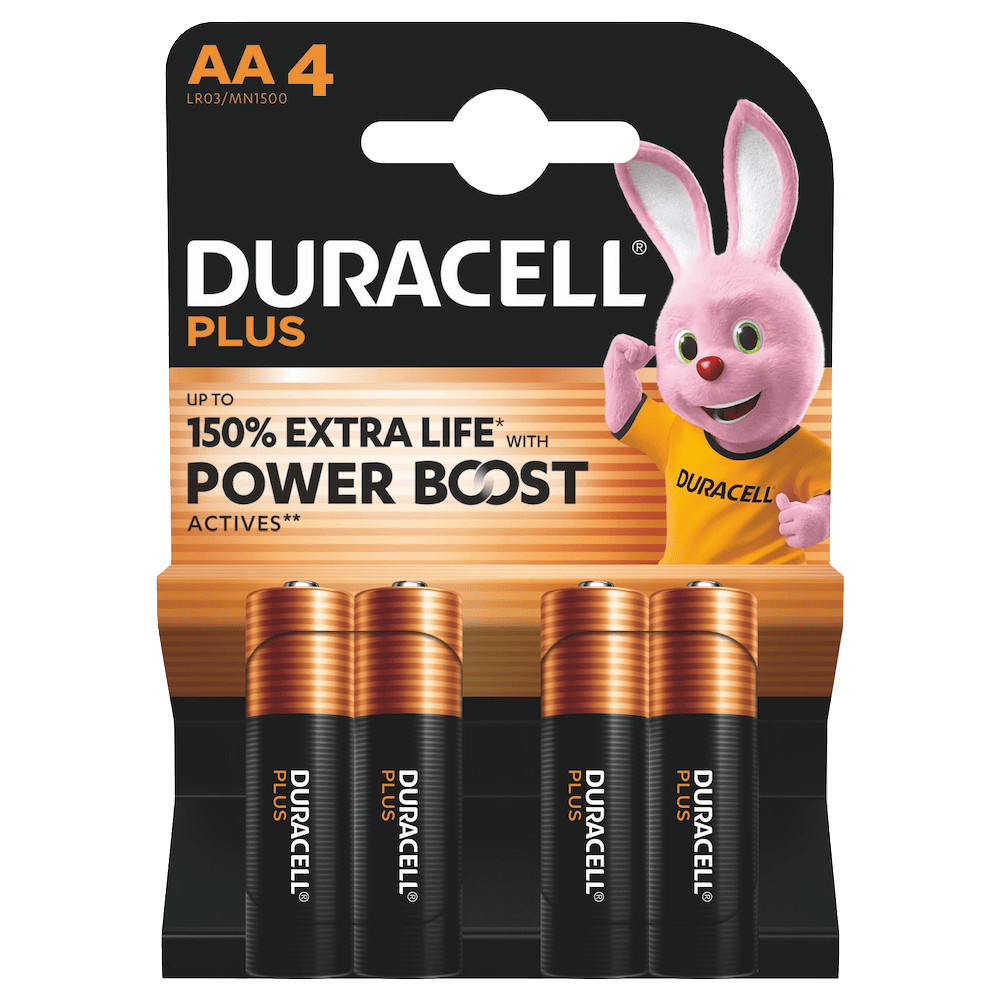 Batterij Duracell Plus Power Boost AA (4)