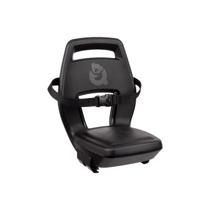 Qibbel Q340 Junior 6+ zitje zwart/zwart incl. voetsteunen en voetbeschermingsplaten