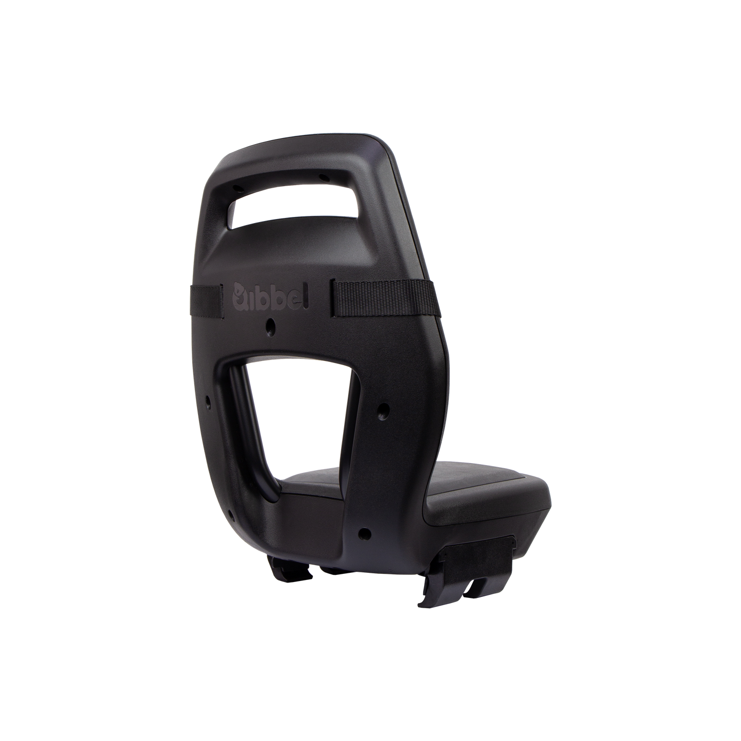 Qibbel Q340 Junior 6+ zitje zwart/zwart incl. voetsteunen en voetbeschermingsplaten