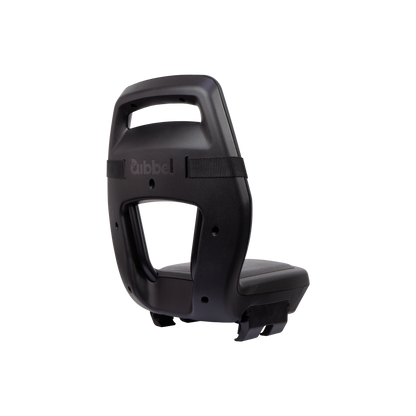 Qibbel Q340 Junior 6+ zitje zwart/zwart incl. voetsteunen en voetbeschermingsplaten