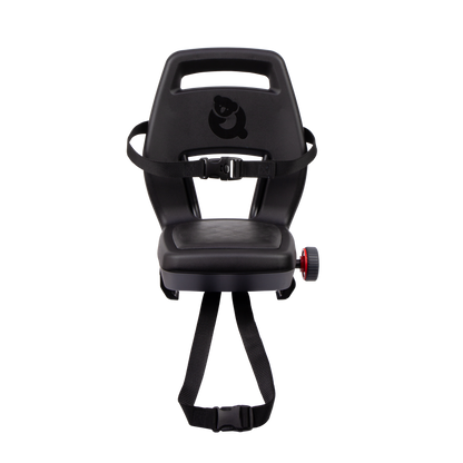 Qibbel Q340 Junior 6+ zitje zwart/zwart incl. voetsteunen en voetbeschermingsplaten