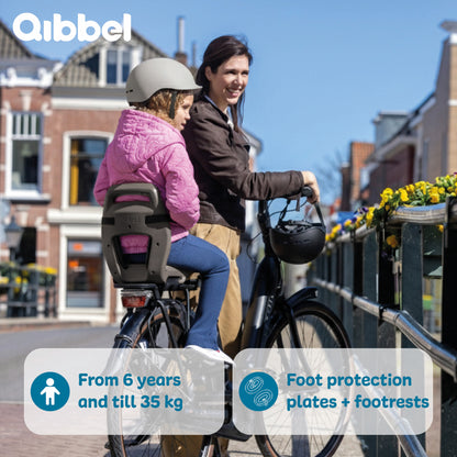 Qibbel Q346 Junior 6+ zitje Hazel Brown incl. voetsteuntjes en voetbeschermplaten